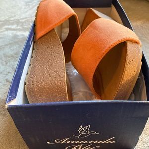 New In Box Wedge Sandals size 7